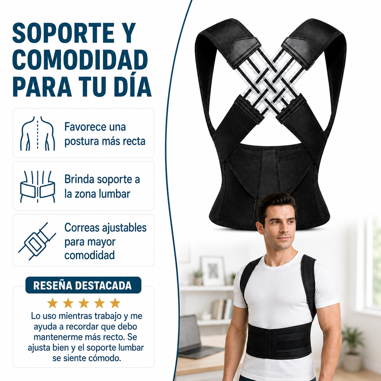 CORRECTOR DE POSTURA ORTOPÉDICO